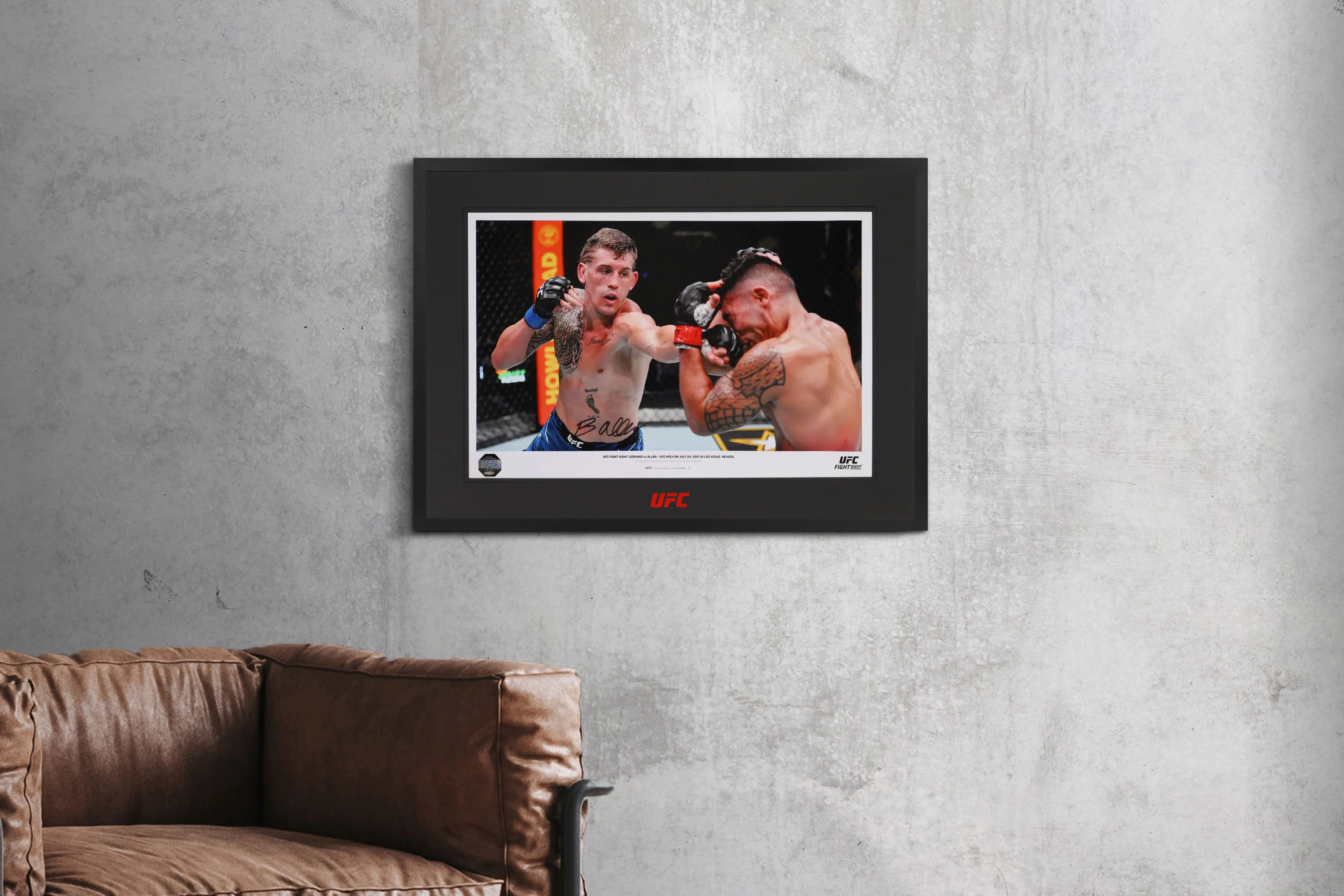 Brendan Allen Signed Photo UFC Fight Night: Sandhagen vs Dillashaw - Image 4